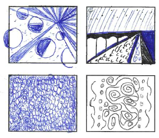 Sample doodles from the Meaning and Hope Institute Team.